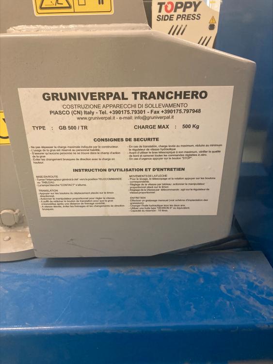 Grue électrique GRUNIVERPAL GB 500/ TR